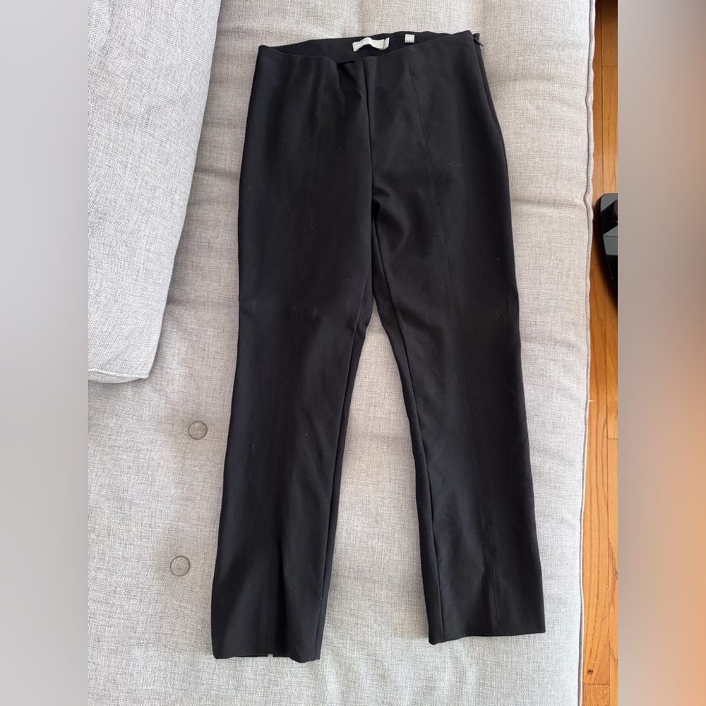 Vince Black High-Waisted Trousers chinos